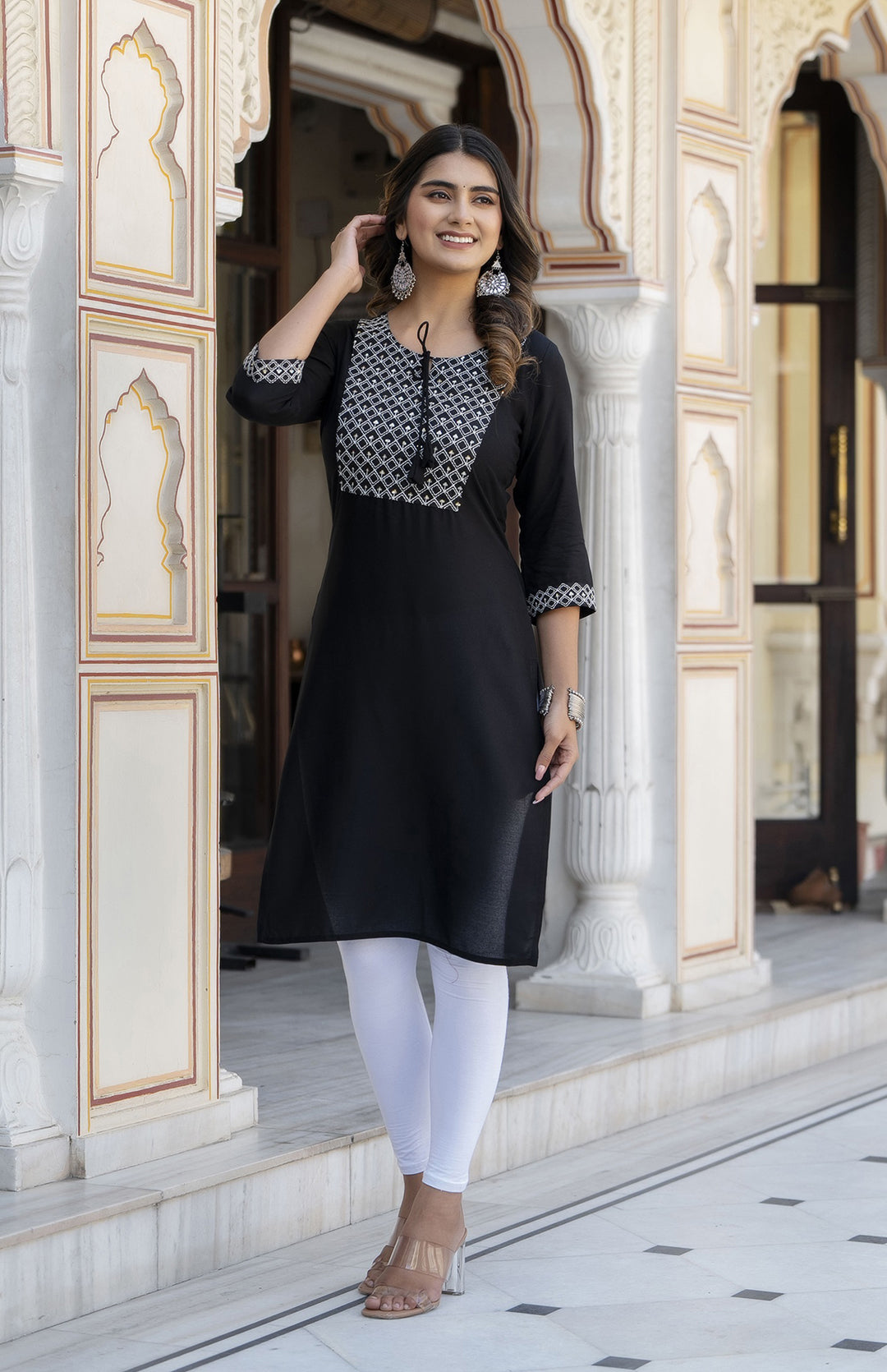 Rayon Embroidered Kurta