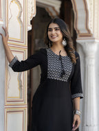 Rayon Embroidered Kurta