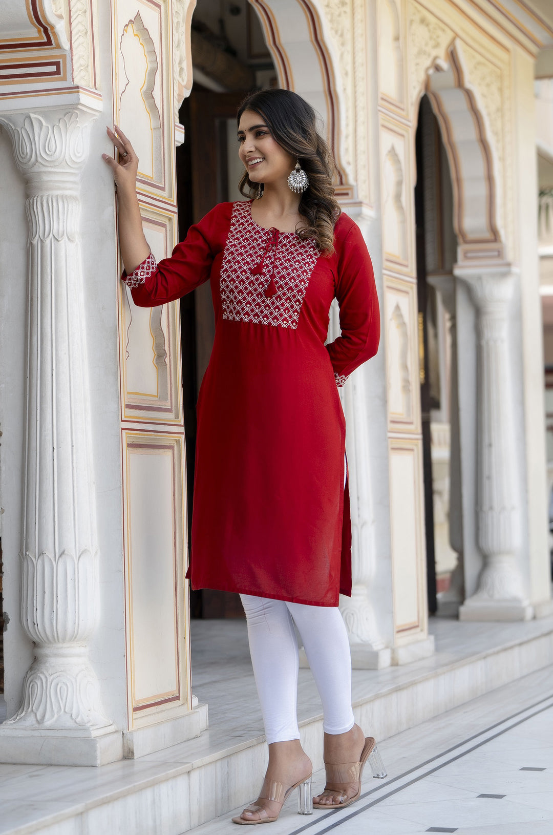 Rayon Embroidered Kurta
