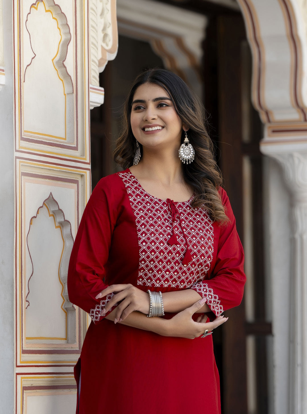 Rayon Embroidered Kurta