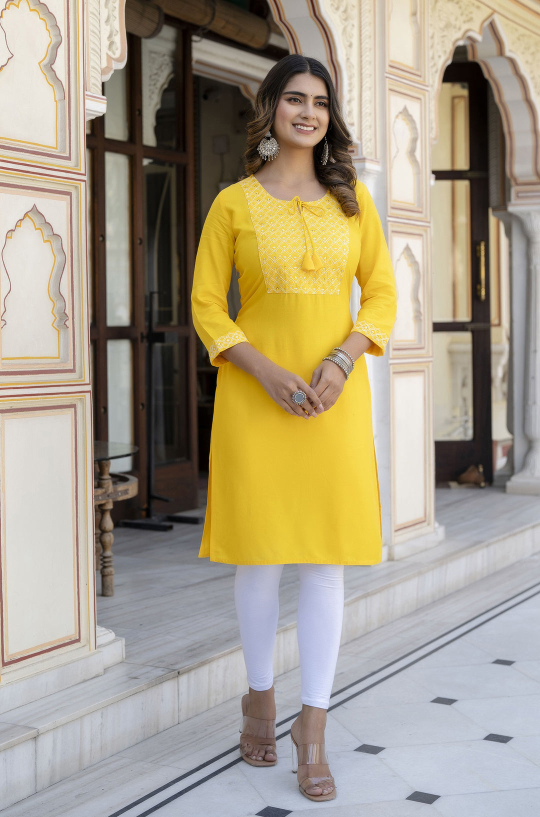 Rayon Embroidered Kurta