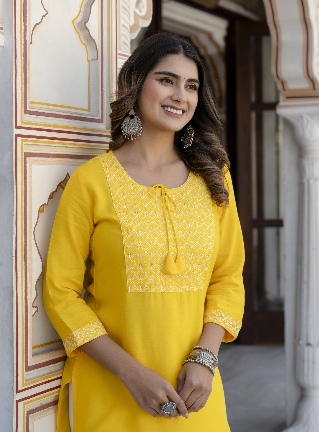 Rayon Embroidered Kurta