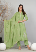 Cotton Embroidered Kurta Set