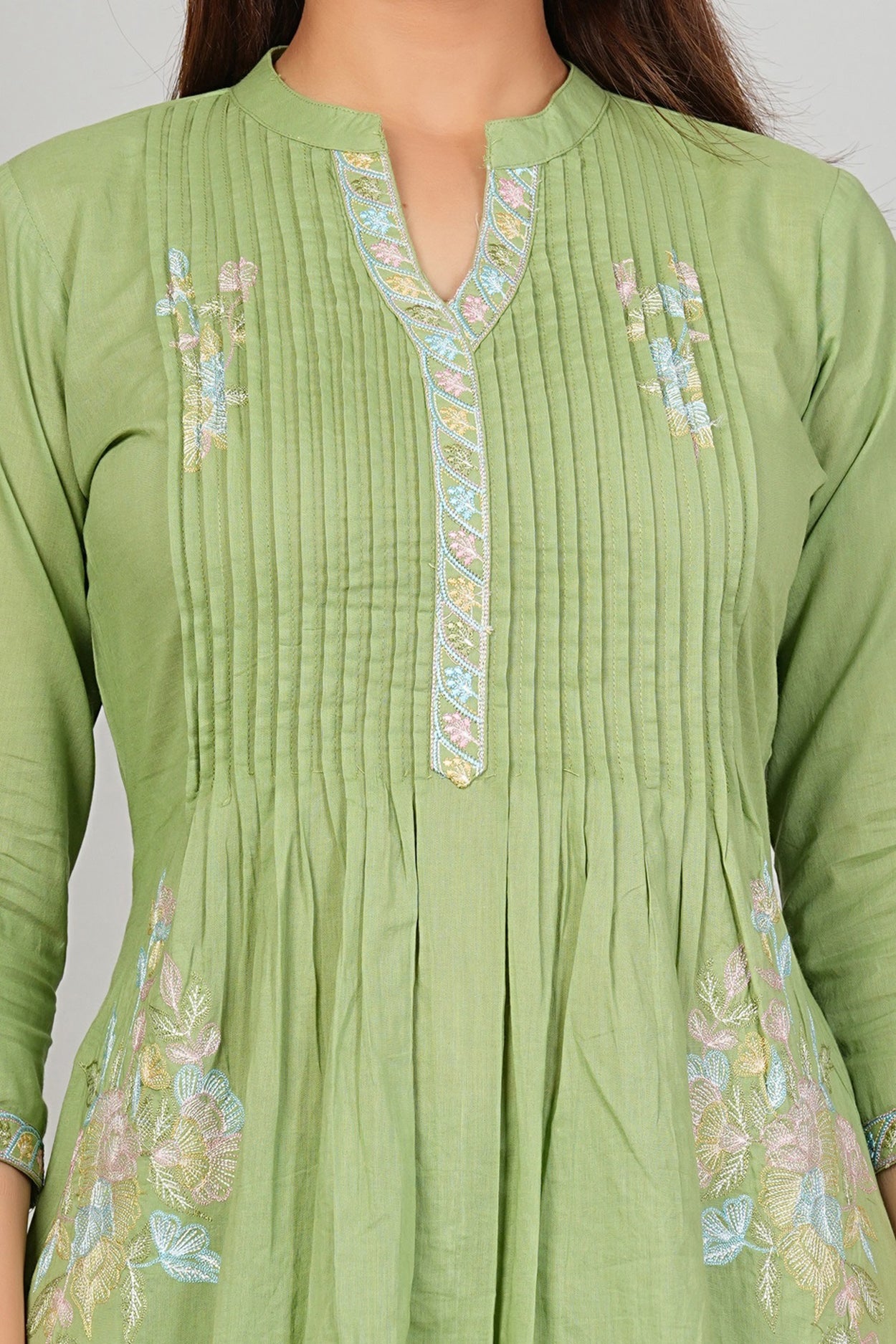 Cotton Embroidered Kurta Set