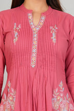 Cotton Embroidered Kurta Set