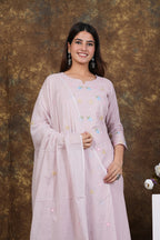 Cotton Embroidered Kurta Set