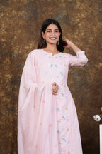 Cotton Embroidered Kurta Set