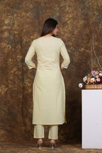 Cotton Embroidered Kurta Set