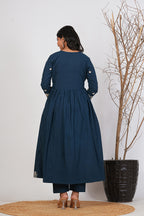 Cotton Embroidered Kurta Set