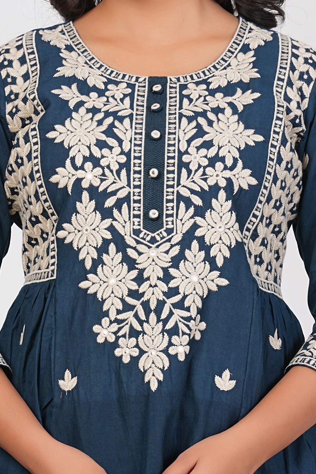 Cotton Embroidered Kurta Set