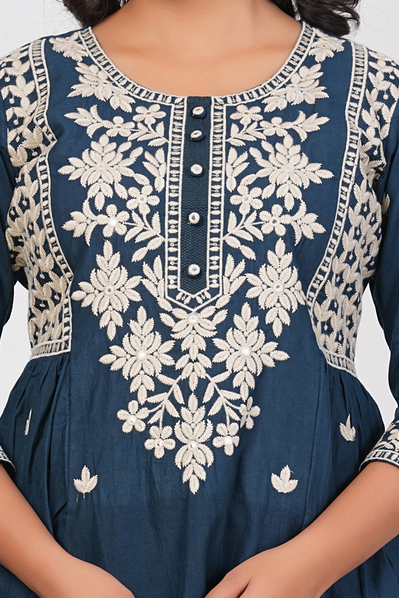 Cotton Embroidered Kurta Set