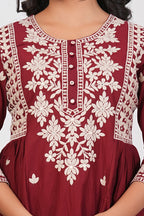 Cotton Embroidered Kurta Set