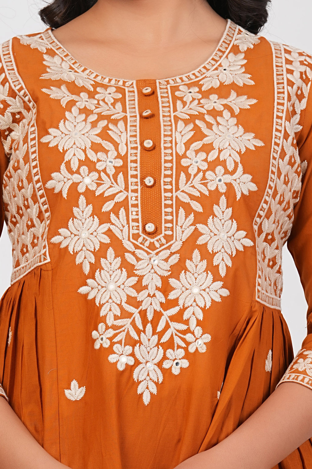 Cotton Embroidered Kurta Set