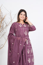 Cotton Embroidered Kurta Set