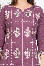 Cotton Embroidered Kurta Set