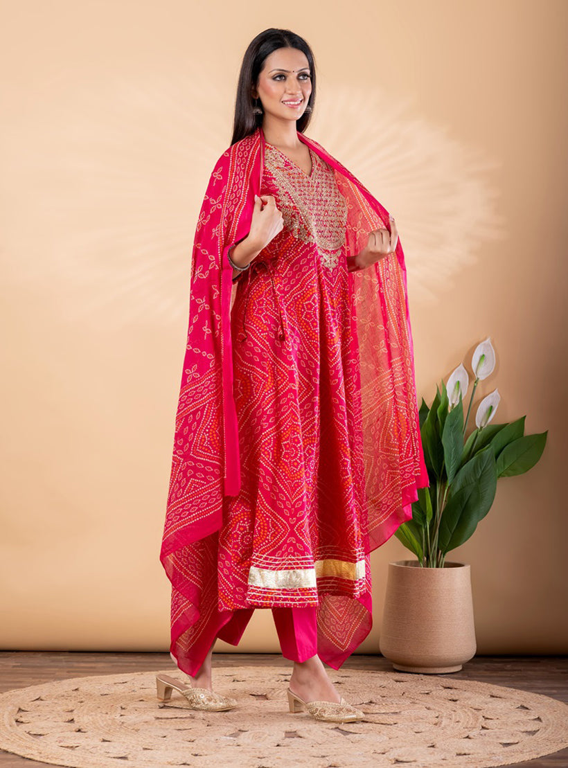 Cotton Embroidered Kurta Set