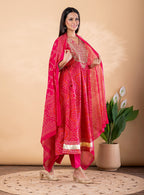 Cotton Embroidered Kurta Set