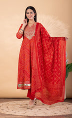 Cotton Embroidered Kurta Set