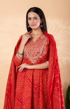 Cotton Embroidered Kurta Set