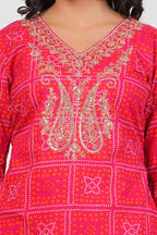 Cotton Embroidered Kurta Set