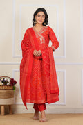 Cotton Embroidered Kurta Set