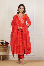 Cotton Embroidered Kurta Set