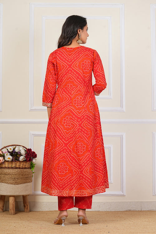 Cotton Embroidered Kurta Set