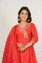 Cotton Embroidered Kurta Set