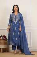 Cotton Embroidered Kurta Set