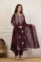 Cotton Embroidered Kurta Set