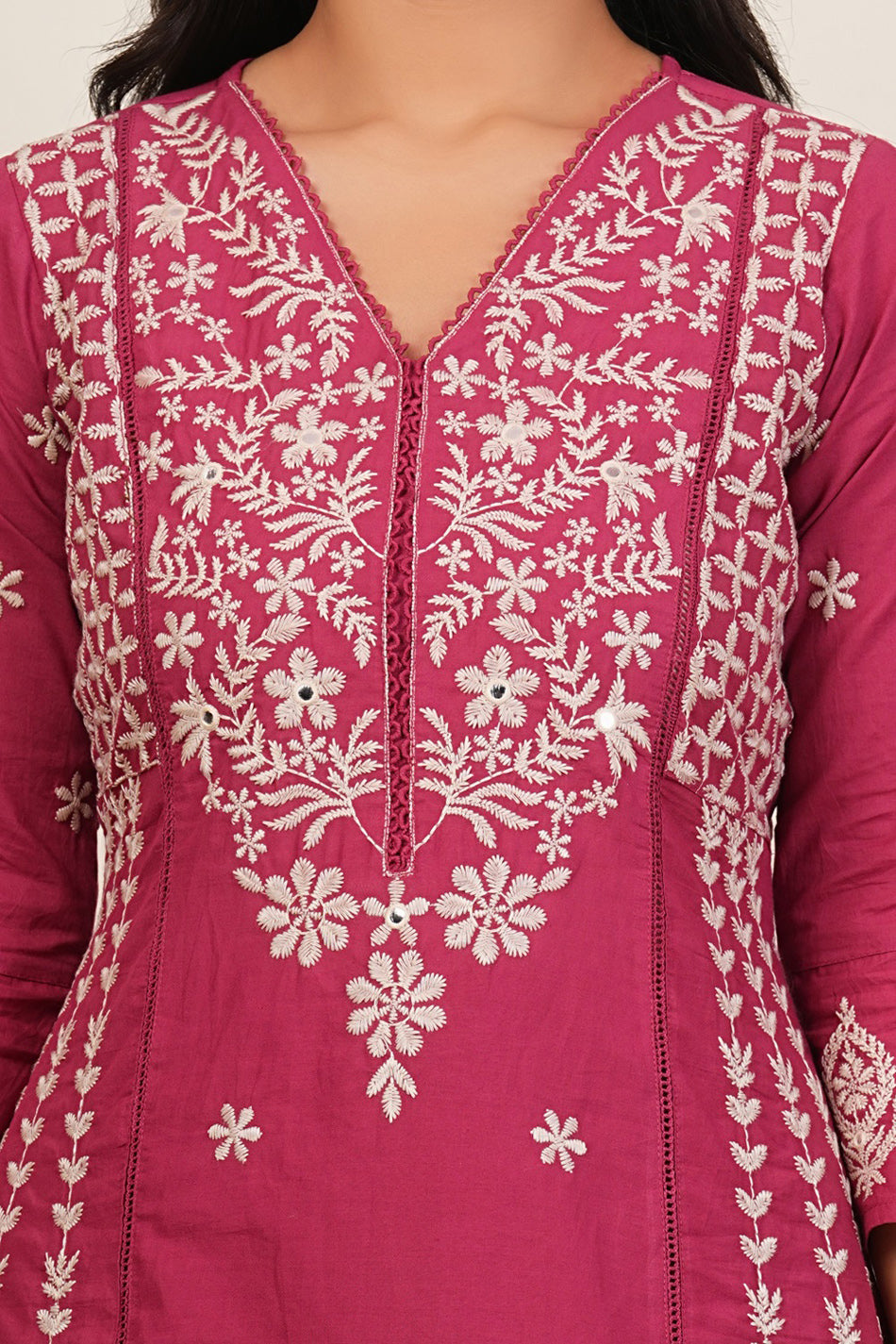 Cotton Embroidered Kurta Set