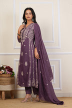 Cotton Embroidered Kurta Set