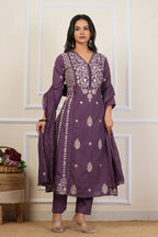 Cotton Embroidered Kurta Set