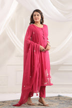 Cotton Embroidered Kurta Set