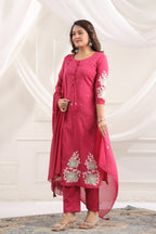 Cotton Embroidered Kurta Set