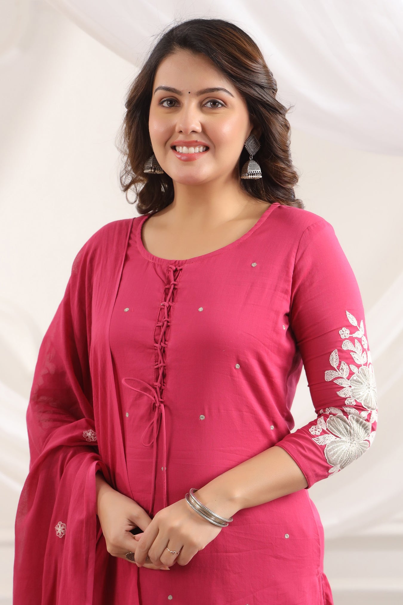 Cotton Embroidered Kurta Set