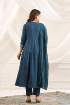 Cotton Embroidered Kurta Set