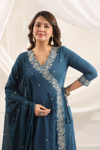 Cotton Embroidered Kurta Set