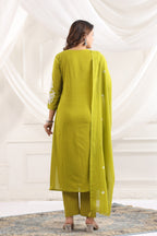 Cotton Embroidered Kurta Set