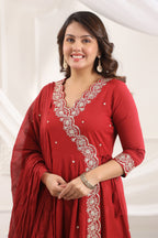 Cotton Embroidered Kurta Set