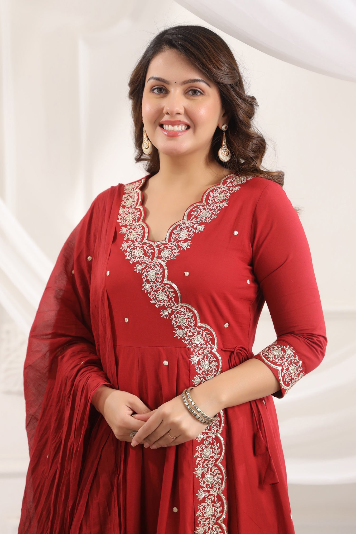Cotton Embroidered Kurta Set