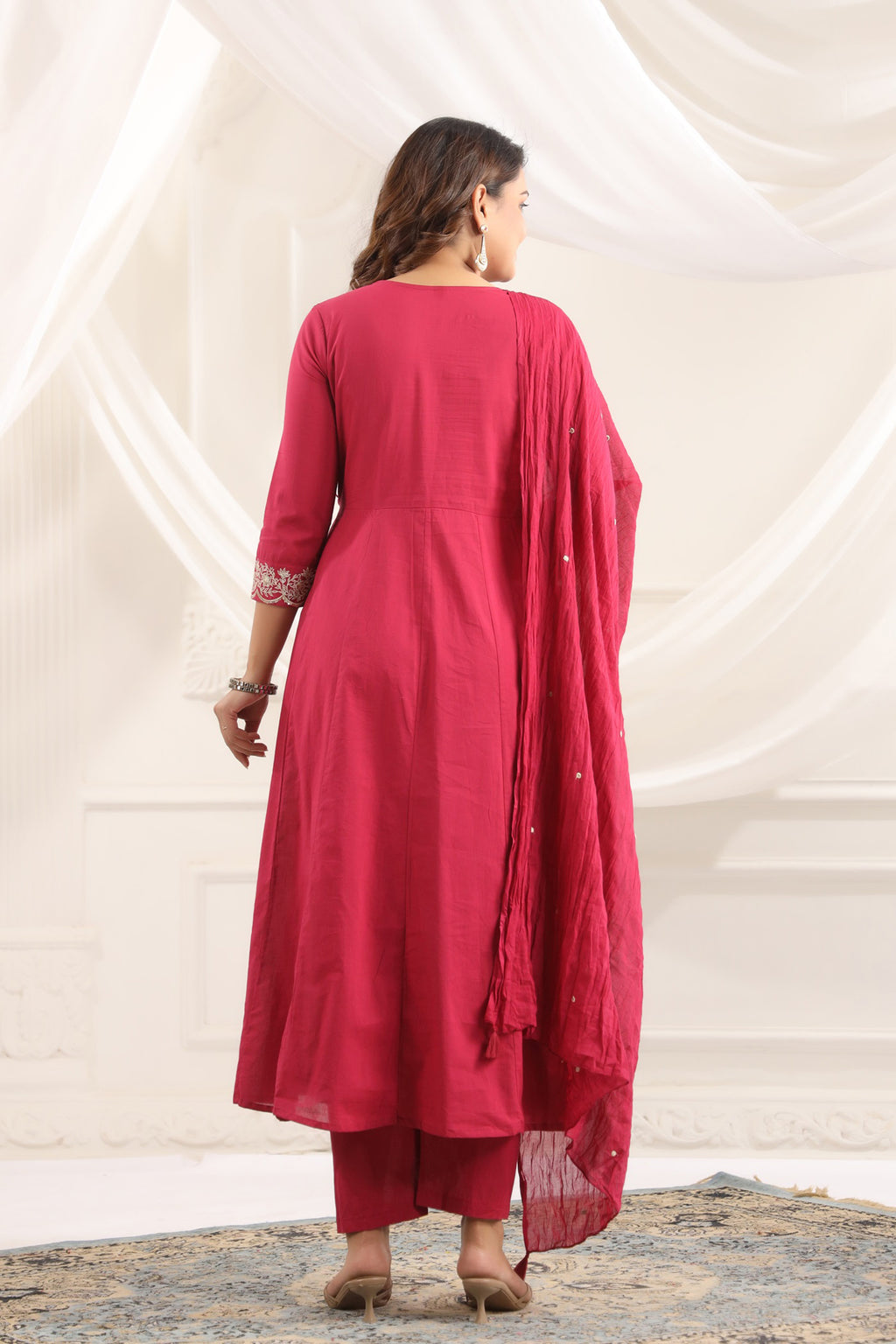 Cotton Embroidered Kurta Set