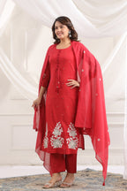 Cotton Embroidered Kurta Set