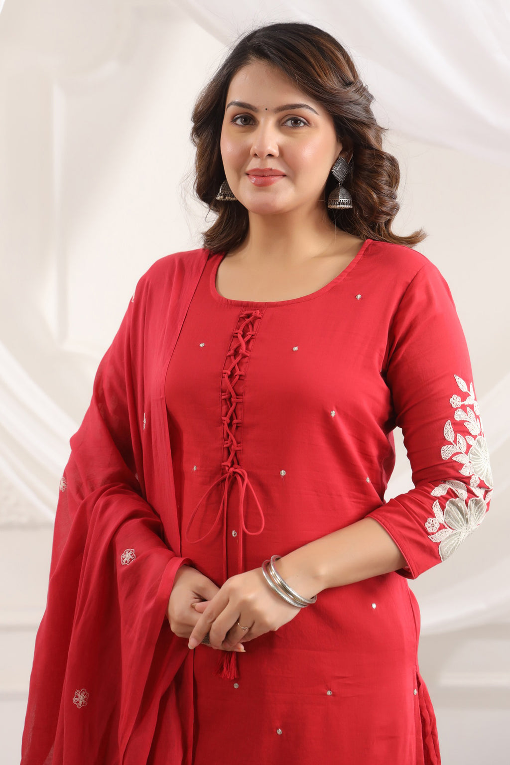 Cotton Embroidered Kurta Set