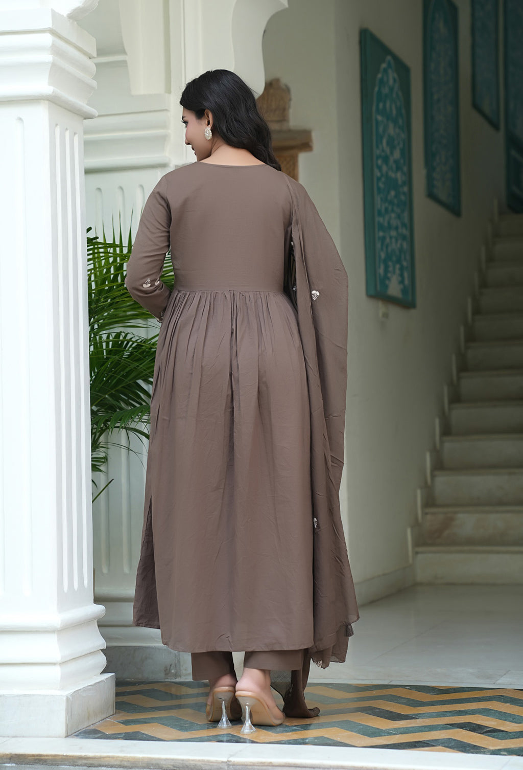 Cotton Embroidered Kurta Set