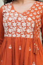 Cotton Embroidered Kurta Set