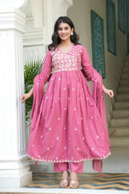 Cotton Embroidered Kurta Set