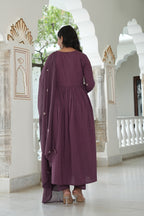 Cotton Embroidered Kurta Set