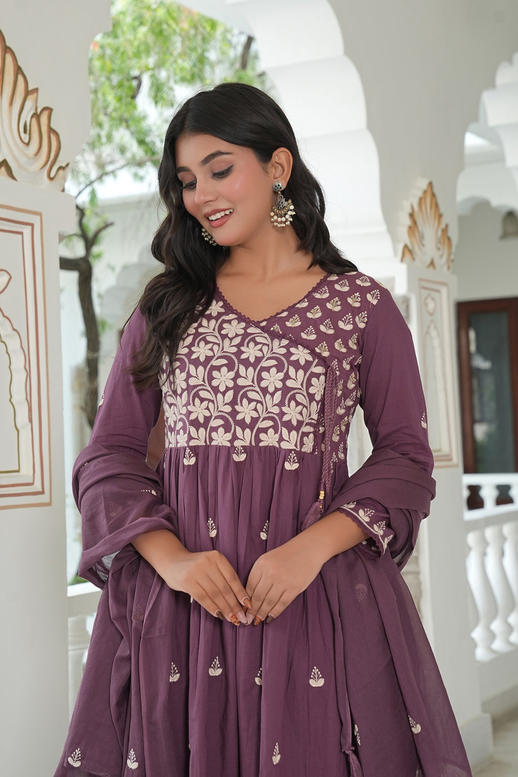 Cotton Embroidered Kurta Set