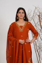 Cotton Embroidered Kurta Set